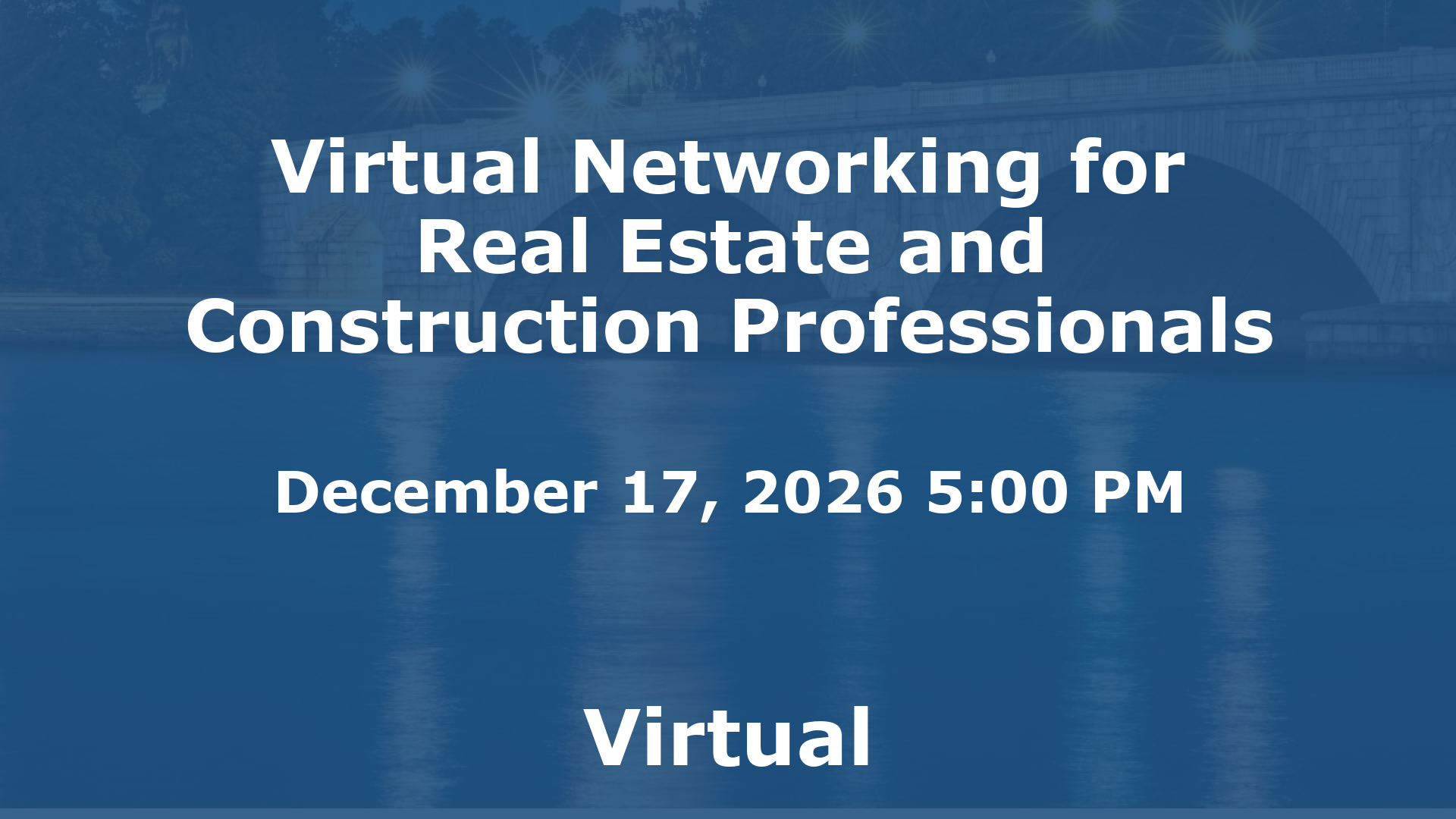 Virtual Networking for Real Estate and Construction Professionals event image